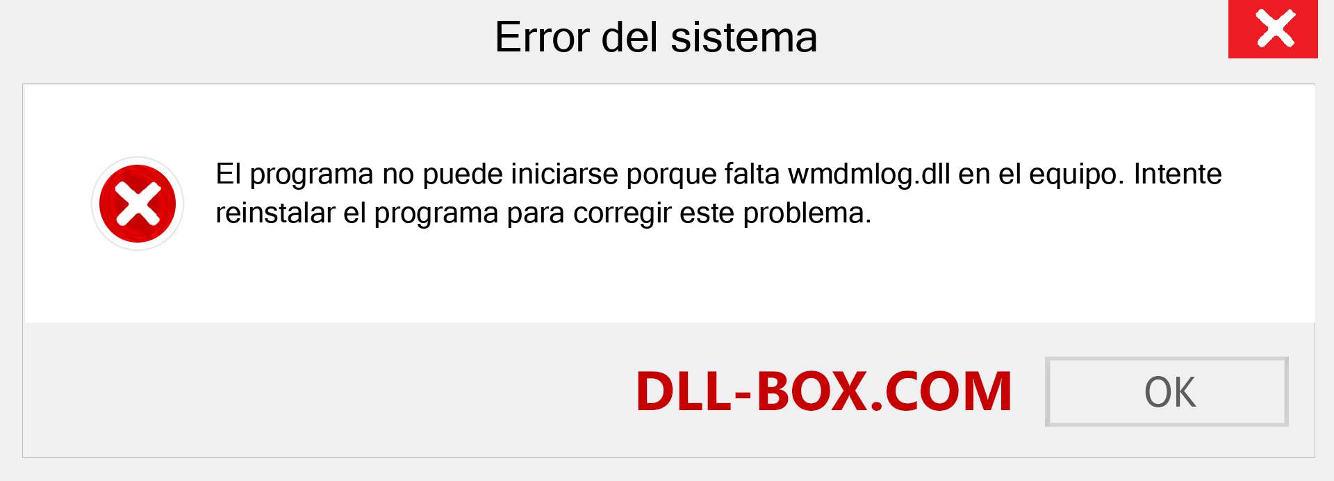 ¿Falta el archivo wmdmlog.dll ?. Descargar para Windows 7, 8, 10 - Corregir wmdmlog dll Missing Error en Windows, fotos, imágenes