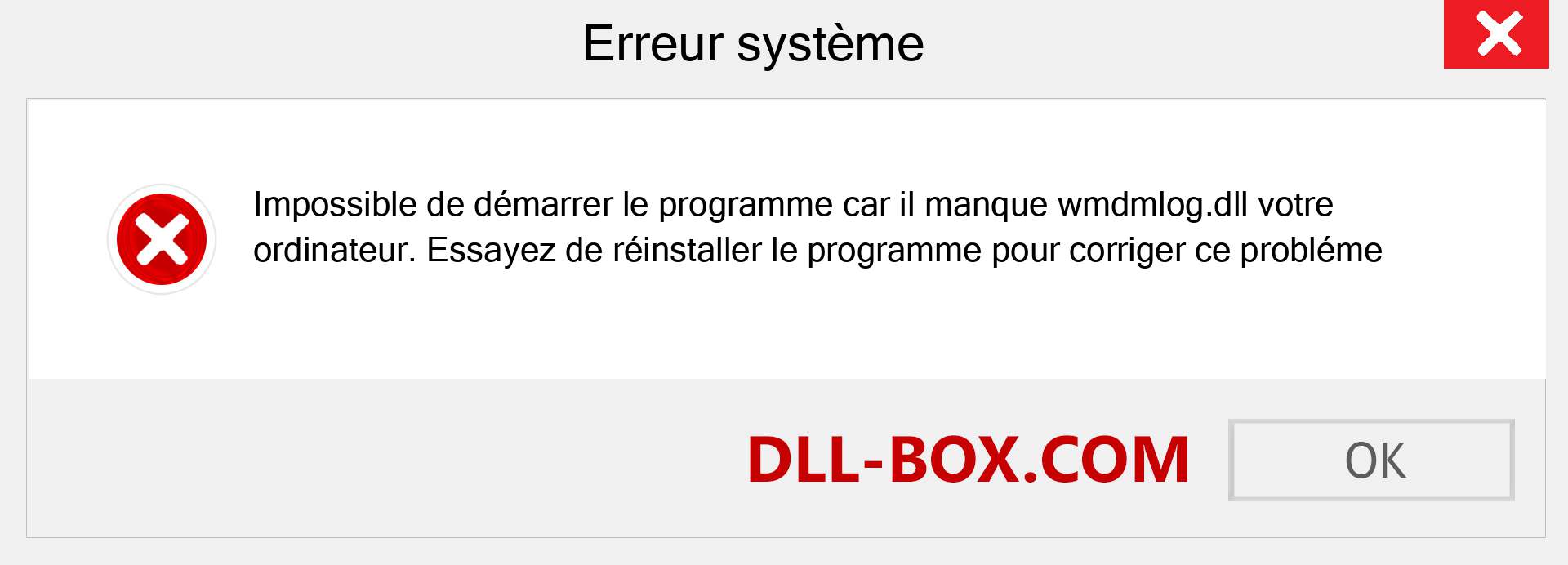 Le fichier wmdmlog.dll est manquant ?. Télécharger pour Windows 7, 8, 10 - Correction de l'erreur manquante wmdmlog dll sur Windows, photos, images