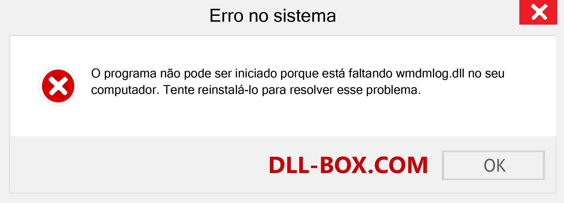 Arquivo wmdmlog.dll ausente ?. Download para Windows 7, 8, 10 - Correção de erro ausente wmdmlog dll no Windows, fotos, imagens